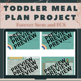 CTE Toddler Nutrition: Toddler Meal Plan Project FCS