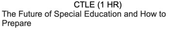 Preview of CTLE (1 HR)