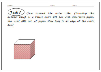 volume and surface area of a cube