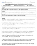 CUBES - Math Annotating Practice Worksheet