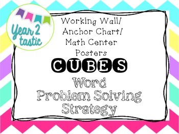 Preview of CUBES Math Problem Solving Posters {year2tastic}