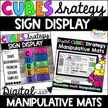 Preview of CUBES Math Strategies Posters and Digital Manipulative Mats