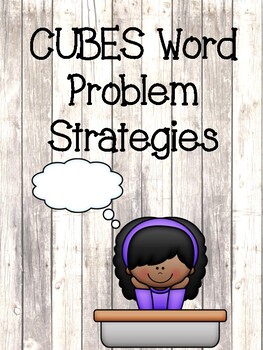 Preview of CUBES Math Strategy-Rustic Farmhouse Classroom
