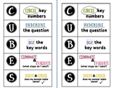 CUBES Math Strategy Student Checklist