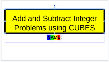 Preview of CUBES Math Word Problems 