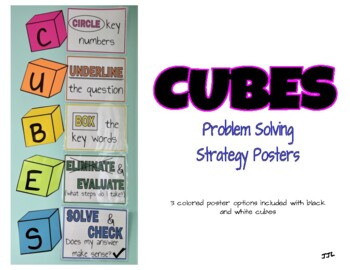 Preview of CUBES Problem Solving Bulletin Board Poster