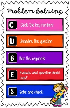 cubes problem solving poster free