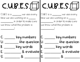 CUBES Problem Solving Strategy (Interactive Notebook Notes)