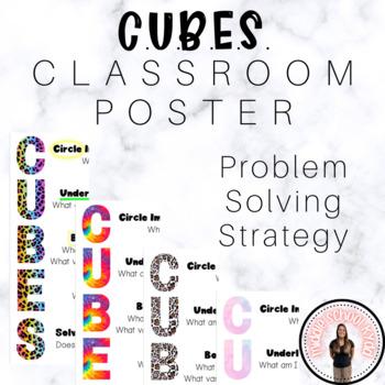 Preview of CUBES Problem Solving Strategy for Math