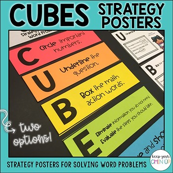 Preview of CUBES Math Strategy Posters
