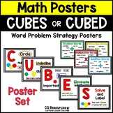 CUBES Math Word Problem Strategy Posters with CUBE and CUBED