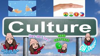 Preview of CULTURAL DIVERSITY - (Different Gestures Around the World)