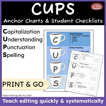 Preview of CUPS Editing Charts and Checklists