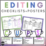 CUPS Editing Poster | Writing Center | CUPS Editing Checklist