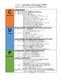 CUPS- Grammar and punctuation editing checklist- great for