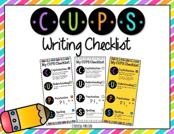 Preview of CUPS Writing Checklist