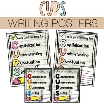 Preview of CUPS Writing Posters