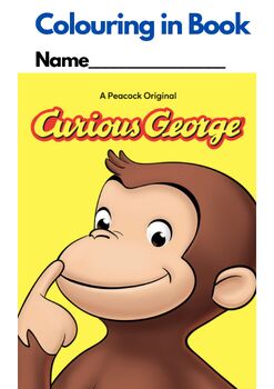 Preview of CURIOUS GEORGE, Colouring in Book (18 pages), UK spelling