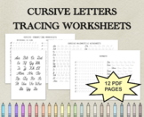 CURSIVE LETTERS TRACING | Handwriting practice | Worksheet