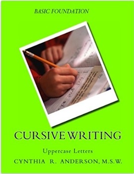Preview of CURSIVE UPPERCASE LETTERS by Cynthia R Anderson, M.S.W.