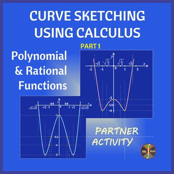Preview of CURVE SKETCHING Using Calculus PART 1 - Partner Activity - Distance Learning