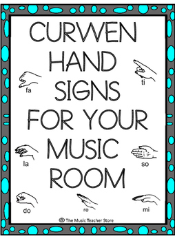 Preview of CURWEN / KODALY HAND SIGNS CLASSROOM POSTERS FOR YOUR KODALY MUSIC CLASSROOM!