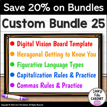 Preview of BUNDLE 25 Interactive Google Apps LANGUAGE ARTS Lessons and Activities