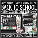 Travel Theme Meet the Teacher Template Editable Back to Sc