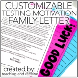 CUSTOMIZABLE | Testing Motivation Letter | Testing Family Letter