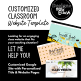 CUSTOMIZED Classroom Website Template (Read product description!)