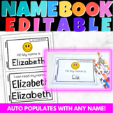 CUSTOMIZED EDITABLE NAME BOOK: Write it, Trace it, Build i