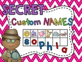 Name Activities Secret Word Cards (Beginning Sounds & Sign