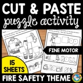 CUT AND PASTE ACTIVITY FIRE SAFETY WEEK WORKSHEETS CRAFT P