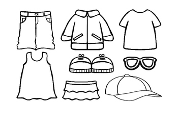 Paper doll- clothing (for 2nd grader…: English ESL worksheets pdf