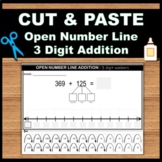 CUT & PASTE 3 Digit Addition On A Number Line