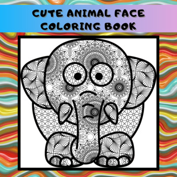 Download Cute Animal Face Coloring Book Adorable Comics Cartoon Beautiful Pattern Faces