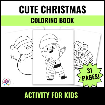 Preview of CUTE CHRISTMAS COLORING BOOK