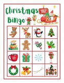 CUTE! Christmas Bingo Game Printable Activity 30 Cards Cal