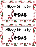 CUTE Christmas Happy Birthday Jesus Candy Cane Holders Car