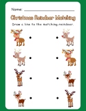 CUTE! Christmas Reindeer Matching Visual Perception Worksh