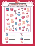 CUTE Valentines Day Counting to 10 Math Worksheet FUN Coun