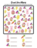 CUTE Easter Counting to 20 Math Worksheet FUN Count Write 