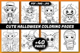 CUTE HALLOWEEN COLORING BOOK for KIDS