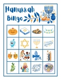 CUTE! Hanukkah Bingo Game Printable Activity 20 Cards Call