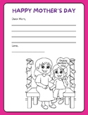 2 CUTE Happy Mother's Day Letter & Coloring Activity Works