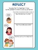 CUTE Head Heart & Hand Pre-Writing Worksheet Self-Awarenes