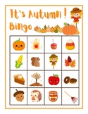 CUTE! It's Autumn Season Bingo Game Printable Activity 20 