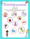 CUTE Letter Sound Recognition Worksheets A-Z Beginning Sho