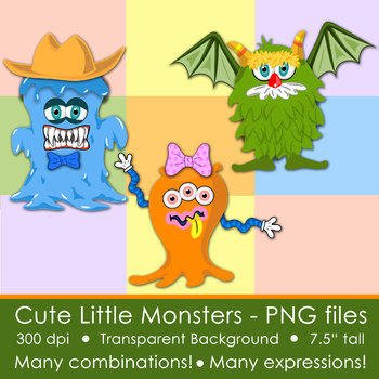 Preview of CUTE MONSTERS - ACTIVITY - Create your own monster. Exchange body parts!