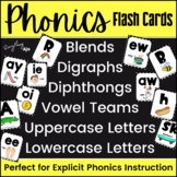 CUTE PHONICS FLASH CARDS: Alphabet, Blends, Diphthongs, Vo